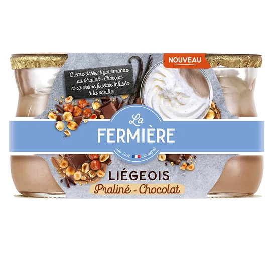 Liégeois praliné chocolat