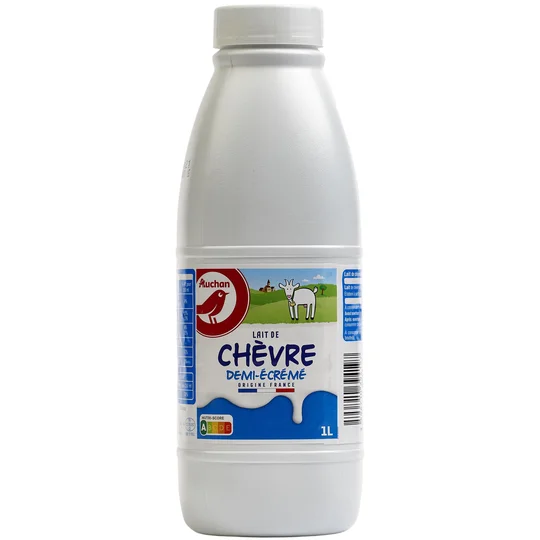 Lait de chèvre demi-écrémé stérilisé UHT