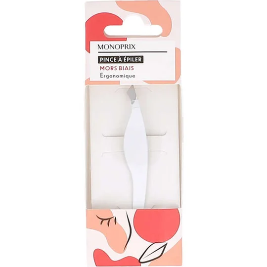 Pince à épiler ergonomique mors