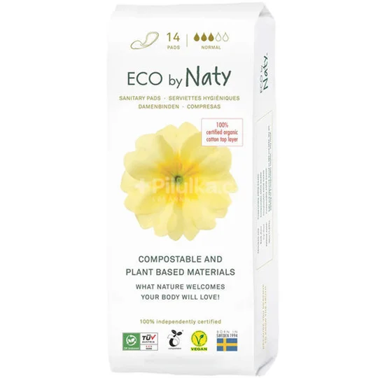 ECO by Serviettes hygiéniques Normal X14