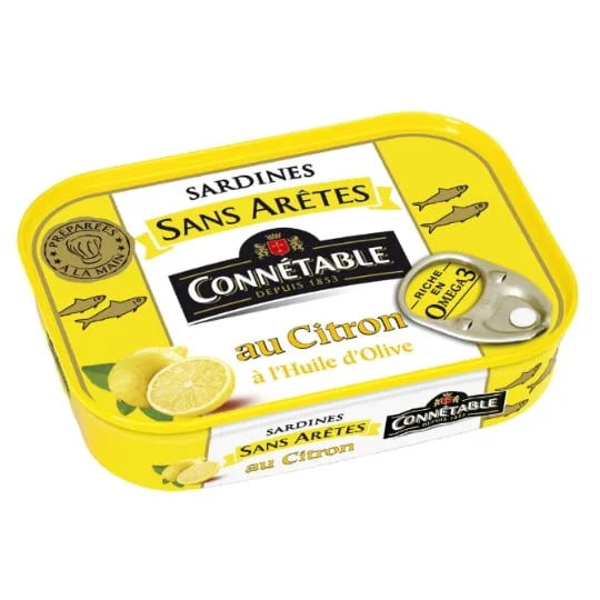 Sardines sans arêtes au citron