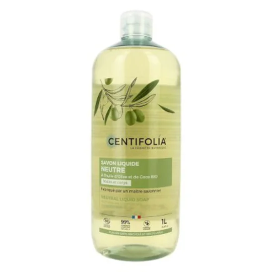 Savon Liquide Neutre à l'Huile d'Olive et de Coco Bio Mains & Corps 1L