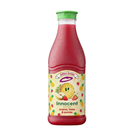 Jus pressé ananas, fraise et pomme
