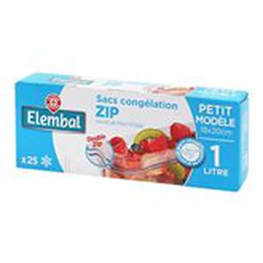 Sacs congélation zip Petit modèle x25