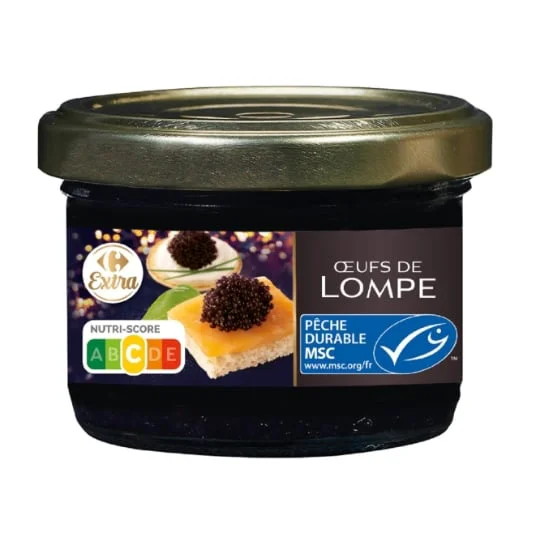 Oeufs de lompe noirs