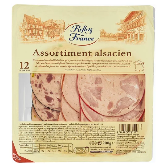 Assortiment alsacien en tranches