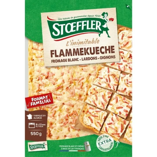 Flammekueche lardons oignons