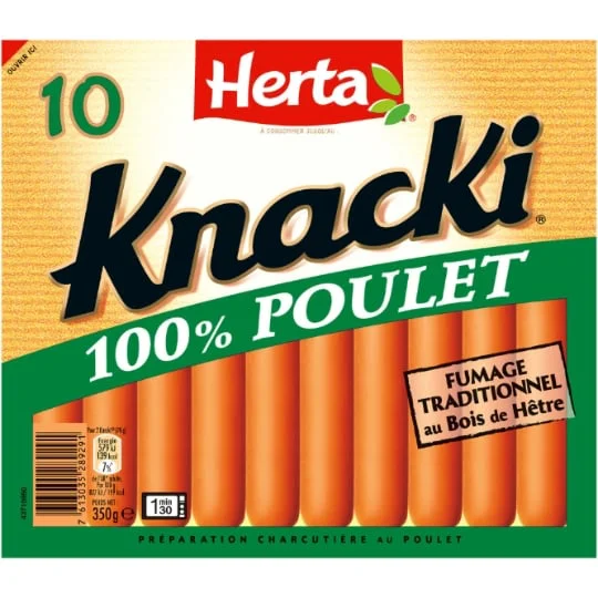 Saucisses 100% poulet