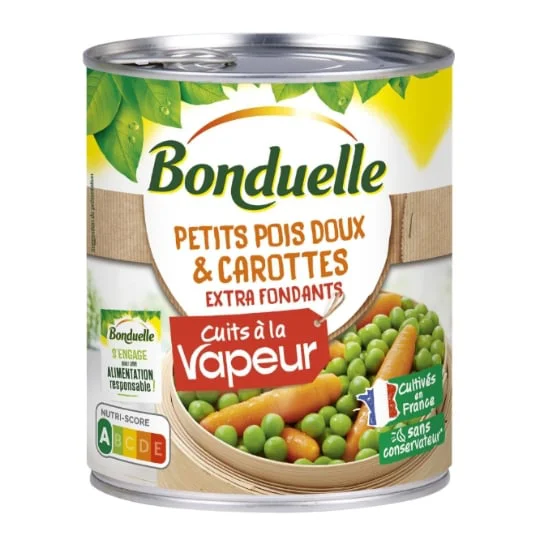 Petits pois & carottes vapeur