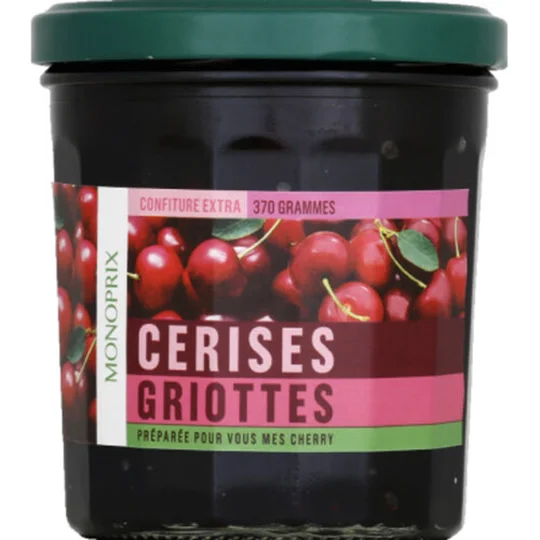 Confiture extra de cerises griottes