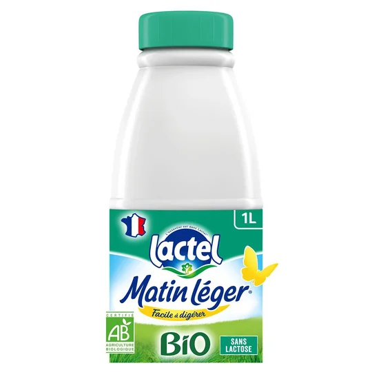 Matin Léger - Lait écrémé sans lactose BIO