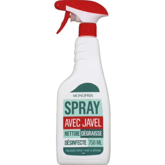 Spray avec javel