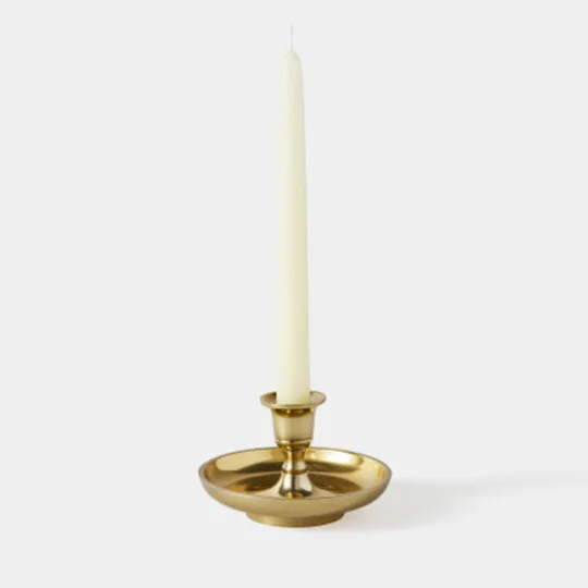Maison Bougie Non Parfumée, Flambeau Forme Conique, 2,2X25Cm, Ivoire