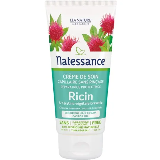 Crème capillaire ricin