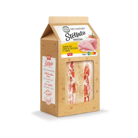 Tramezzino Jambon Cuit, Crème De Crescenza Et Tomate