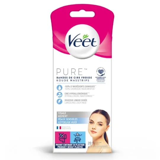 Bande de cire visage