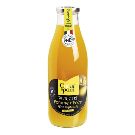 Jus de pomme et poire pur jus