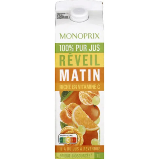 Monoprix 100% Jus Réveil matin riche en Vitamine C