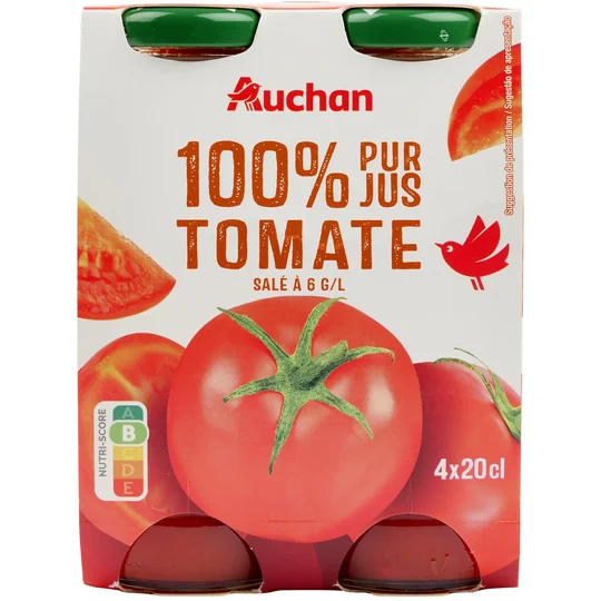 Pur jus de tomate bouteilles