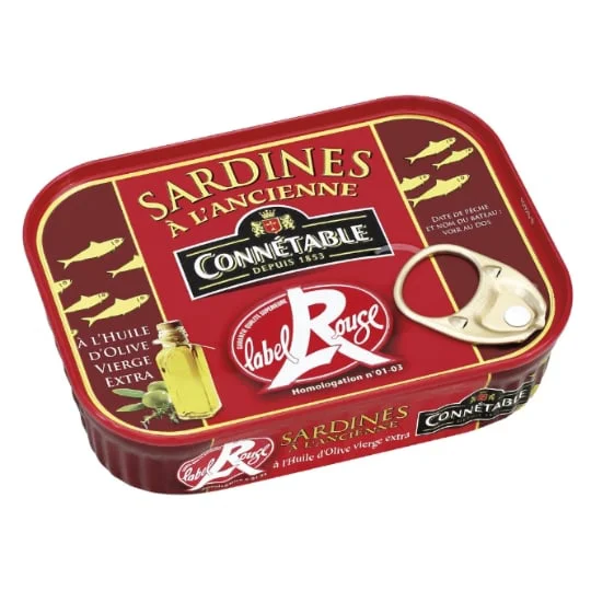 Sardines à l'ancienne à l'huile d'olive vierge extra Label Rouge