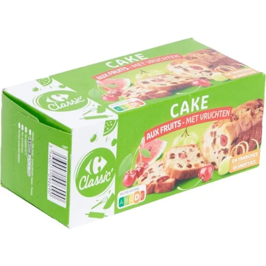 Gâteau cake aux fruits