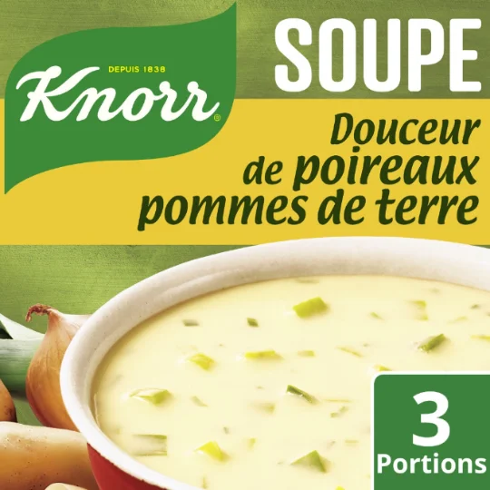 Soupe déshydratée poireaux pommes de terre