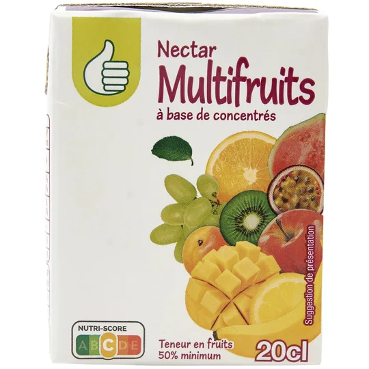 Nectar de multifruits en briquette