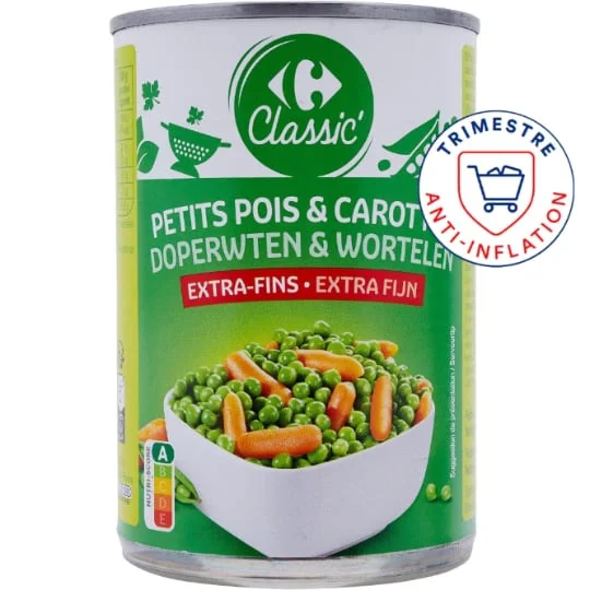 Petits pois et carottes extra-fins