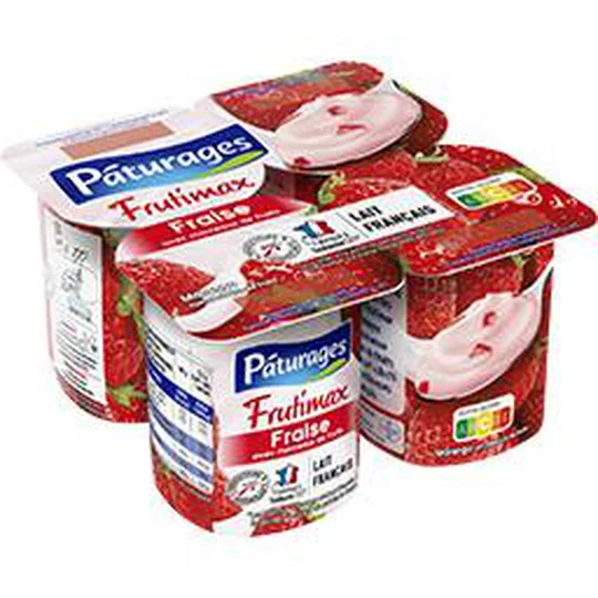 Frutimax - Yaourt fraise avec morceaux de fruits