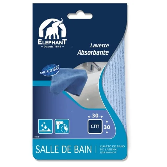 Lavette absorbante vitre inox 30 x 30 cm