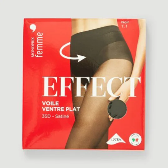 Monoprix Collants Ventre Plat noir taille 2
