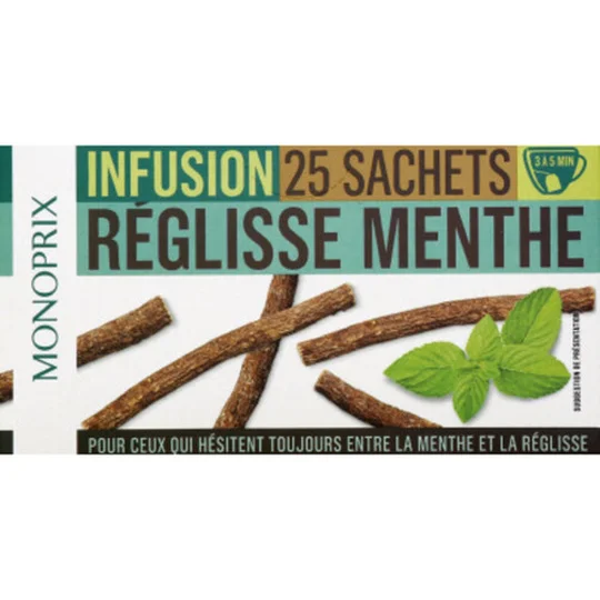 Infusion réglisse menthe
