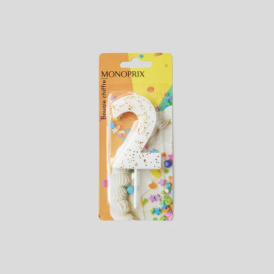 Bougie Chiffre 2