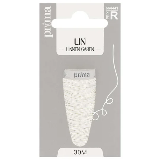 Fil de Lin Blanc 30m