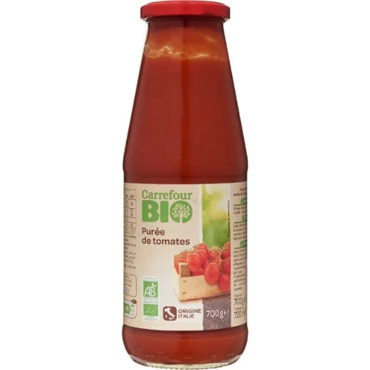 Purée de tomates bio