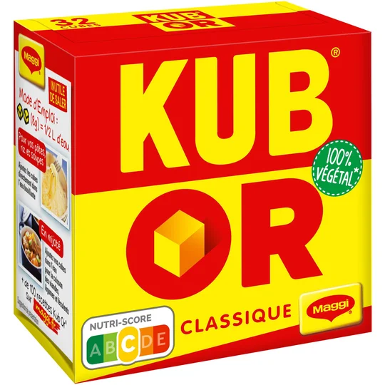 Bouillon Kub or classique 100% végétal