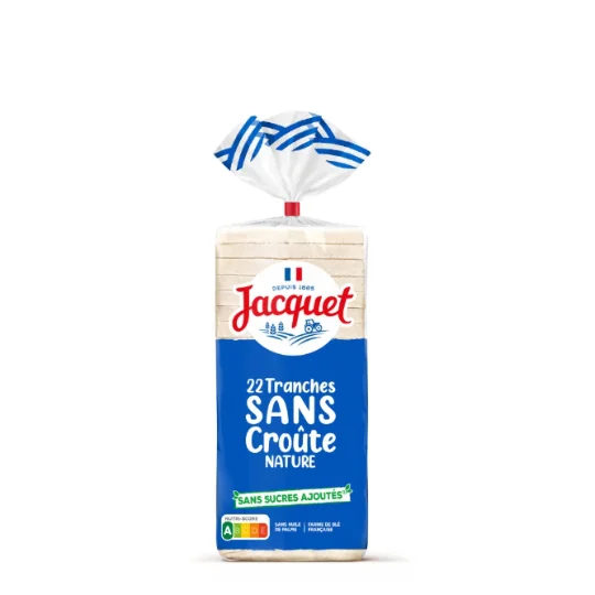 Pain de mie Nature Sans Croûte Sans Sucres Ajoutés