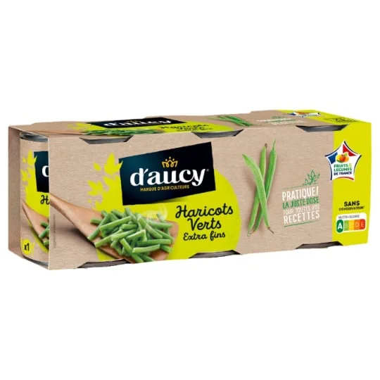 Haricots verts extra fins coupés