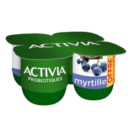Probiotiques Yaourt saveur myrtille