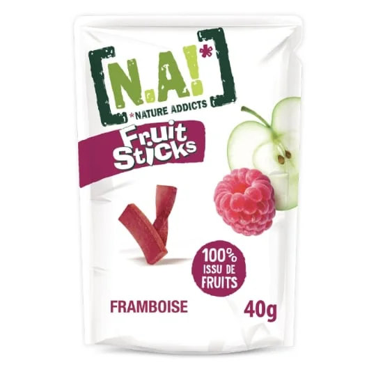 Bonbons fruits sticks, framboise