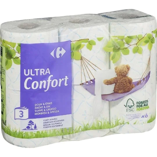 Papier toilette Ultra Confort doux & épais