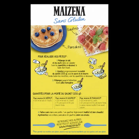 Mélange Sans Gluten Crêpes,Gaufres,Pancakes