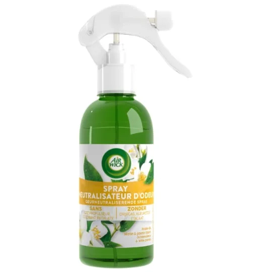 Neutralisateur D'Odeur Spray Frais Et Agréable Rosée Du Matin & Jasmin Blanc