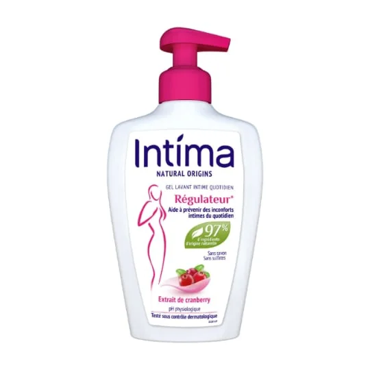 Gel Intime Lavant Régulateur Extrait de Cranberry