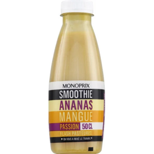 Smoothie ananas mangue passion