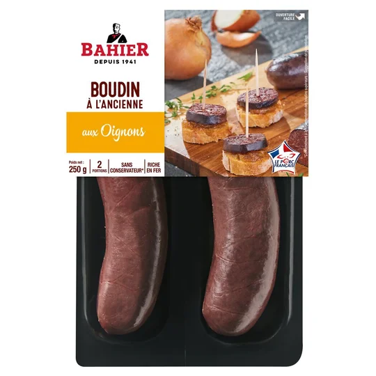Boudin noir à l'ancienne aux oignons