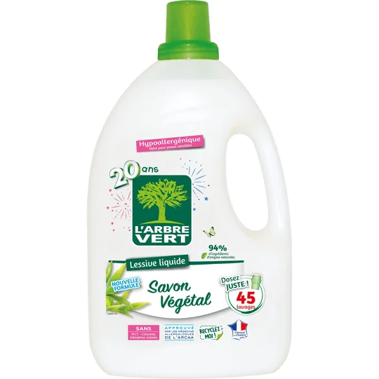 Lessive Liquide Savon végétal x45