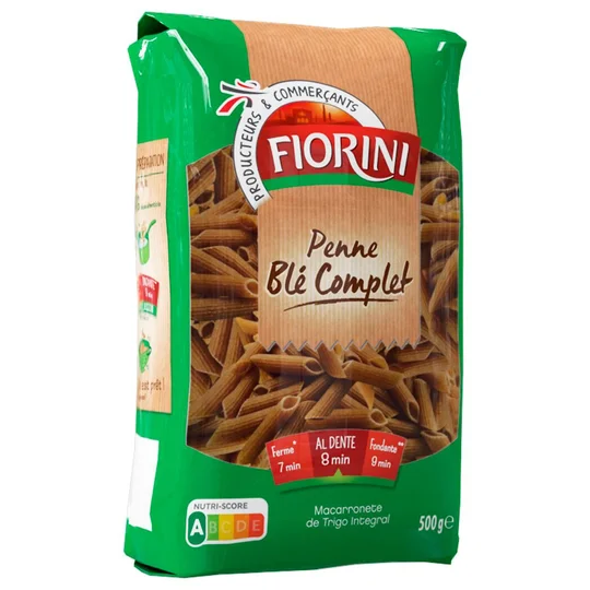 Pâtes blé complet Penne