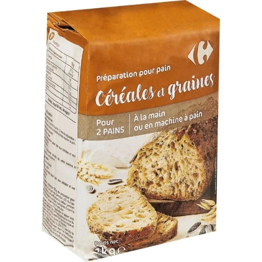 Farine pour pain aux céréales et graines