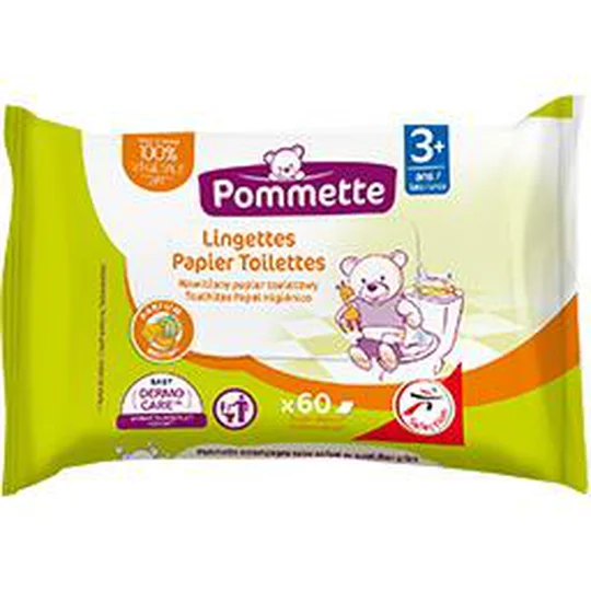 Lingettes papier toilettes parfum melon, 3+ ans